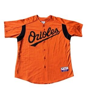 Vintage Baltimore Orioles Majestic Jersey Men’s XL Orange MLB Baseball Sewn